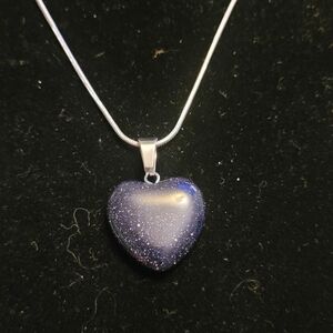 Elegant Silver Heart Pendant Necklace